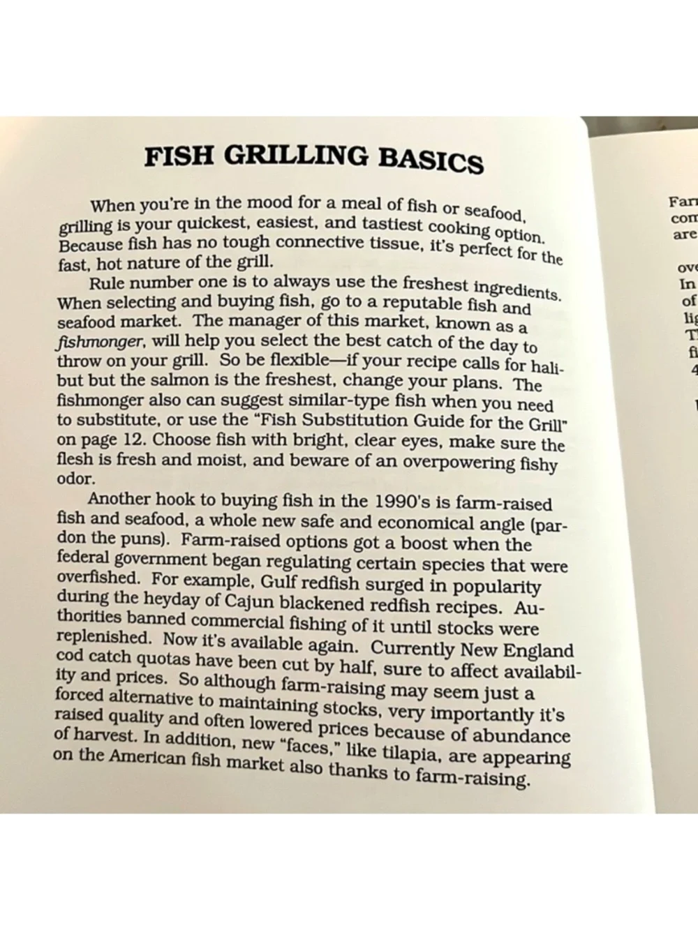 Hooked On Fish On The Grill Softcover Book EXC